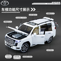 1:24 Diecast Toyota Land Cruiser SUV Model With Key