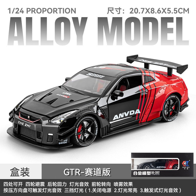 1:24 Diecast Nissan GTR R35 Model Car With Smoke