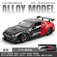 1:24 Diecast Nissan GTR R35 Model Car With Smoke