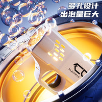 Mini Electric Space Bubble Blower Light-up Gun