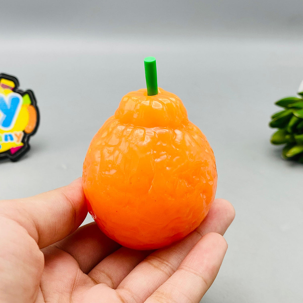 1Pc Orange Super Solid Fruit Squishyv
