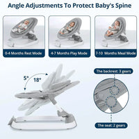 Kidilo 4in1 Deluxe Multi-functional Musical Bassinet