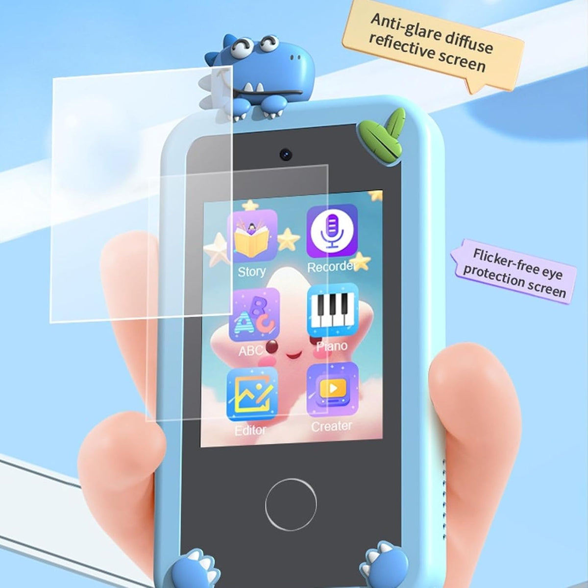 P1 Plus Kids Dinosaur Digital Touch Phone