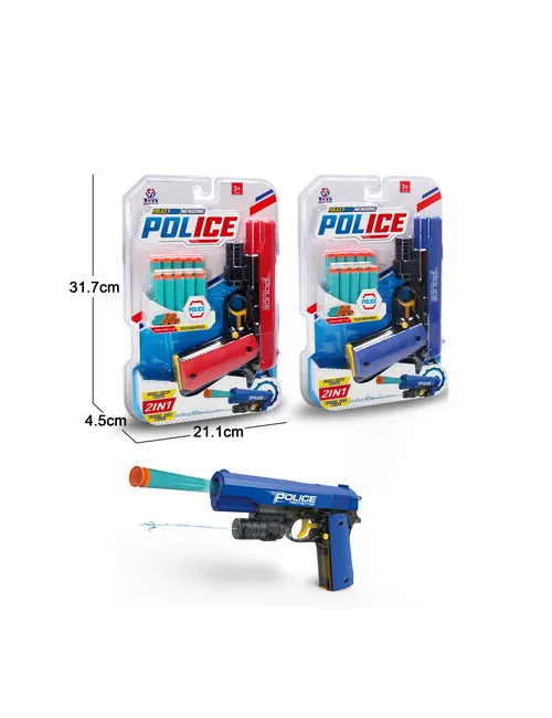 2in1 Manual Water & Soft Bullets Shooting Gun