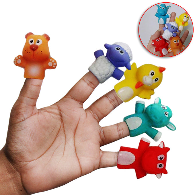 Cartoon Farm Animals Finger Puppet For Kids
