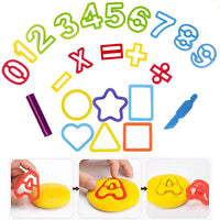 Plasticine Dough Set of 8 Cans with Numbers