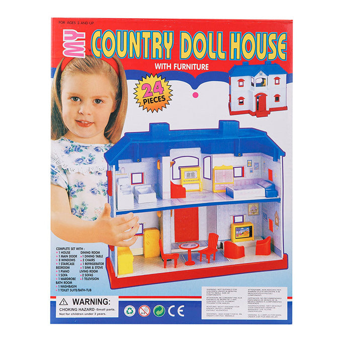 Country Doll House - 24PCS Playset