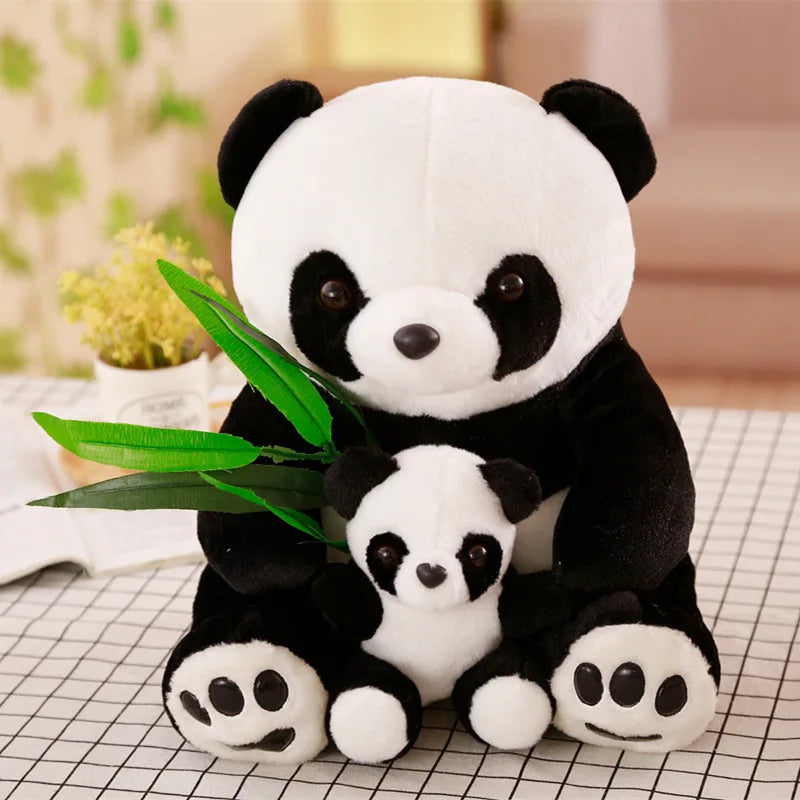 12* Inches Premium Panda With Baby Stuff Toy