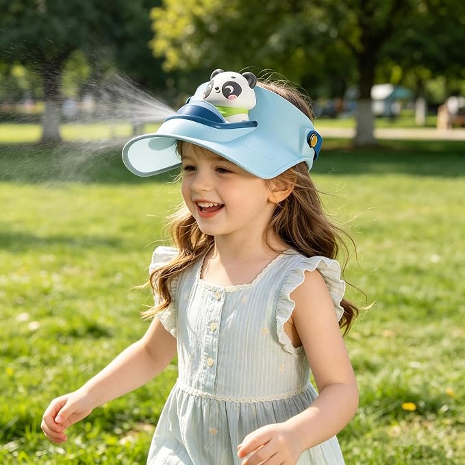 Panda Rechargeable Sun Protection Cooling Fan Hat
