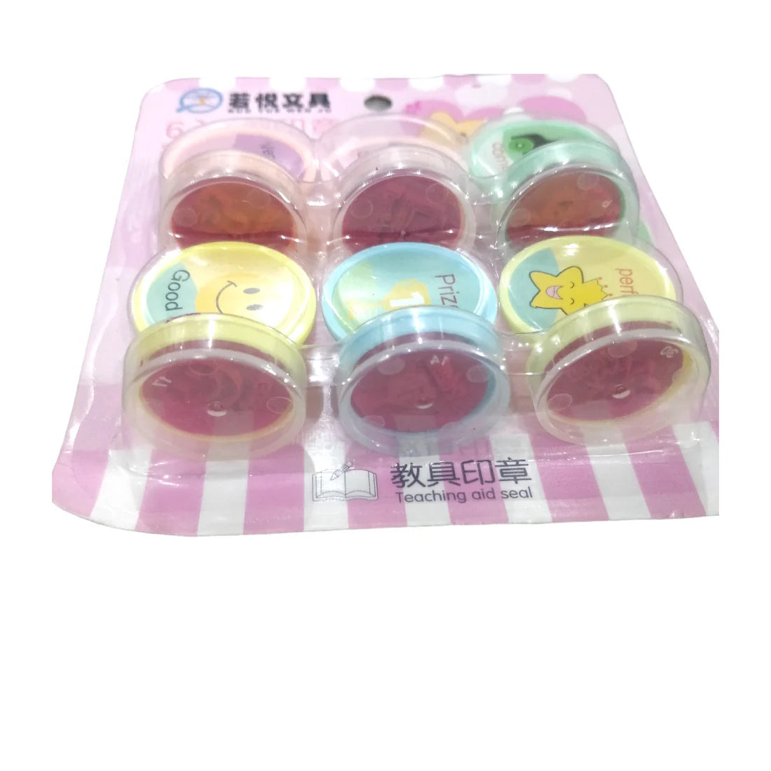 6Pcs Mini Appreciation Stamp For Kids - Assortment