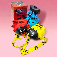 550ml Ladybug Sipper Water Bottle With Moving Wheels