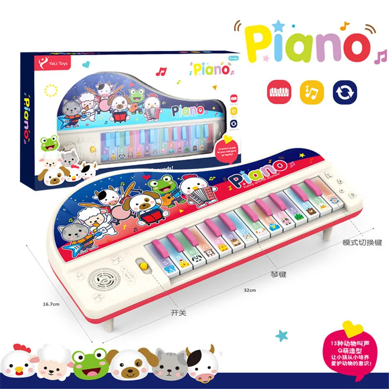 13 Keys Animal Sound Piano For Kids