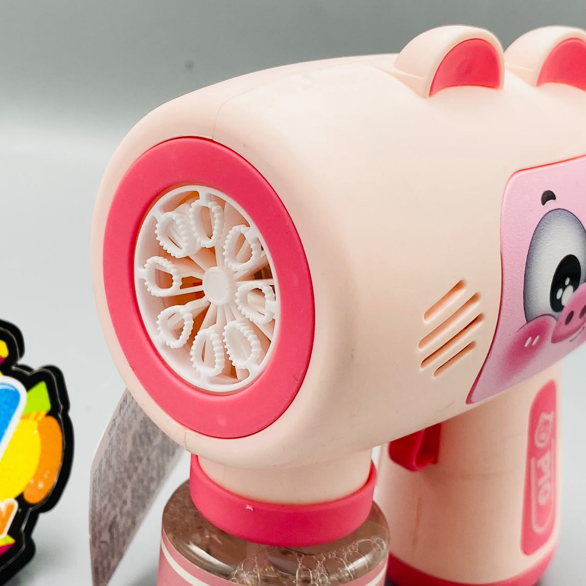 8 Holes Pig Mini Colorful Bubble Gun 