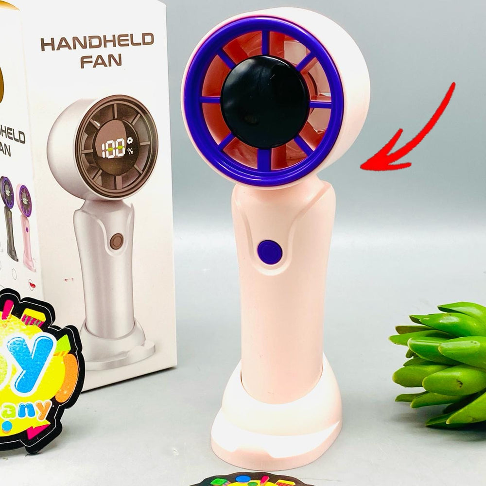 Pink Rechargeable Digital Display Fan - Major Fault