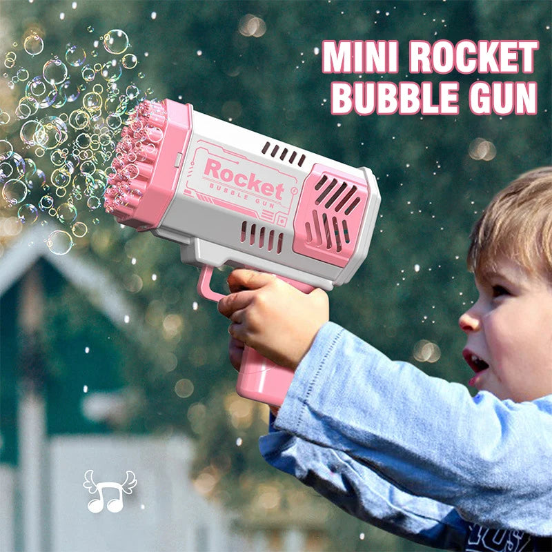 40 Holes Mini Space Rocket Bubble Gun