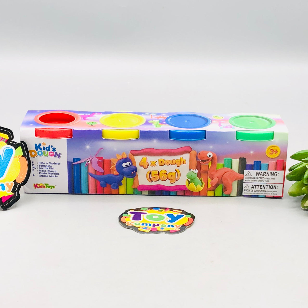 56g Kids Colorful Play Dough Set - 4Pcs