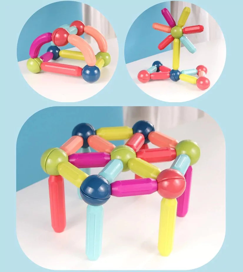58Pcs Magnetic Building Block With Storage Bag