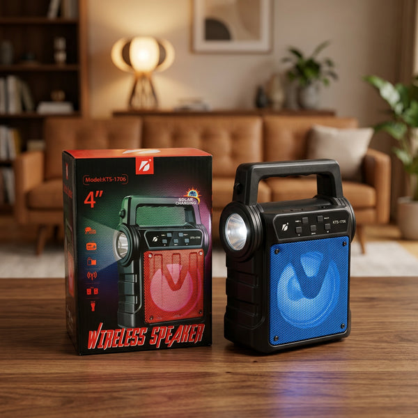 Portable Design Wireless Speaker With Solar Charging