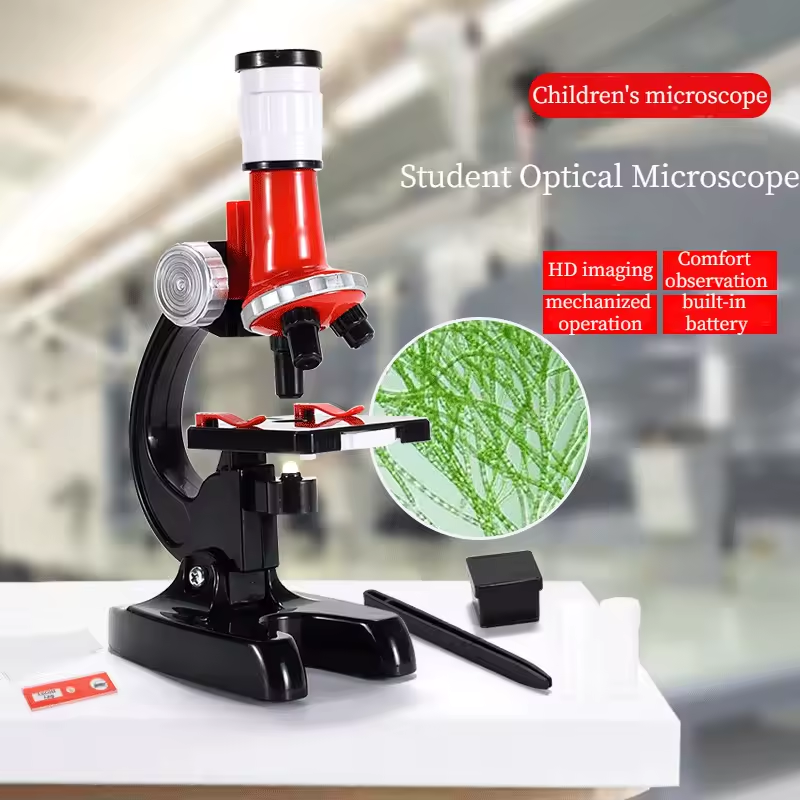 Portable Kids Science Optical Microscope Set