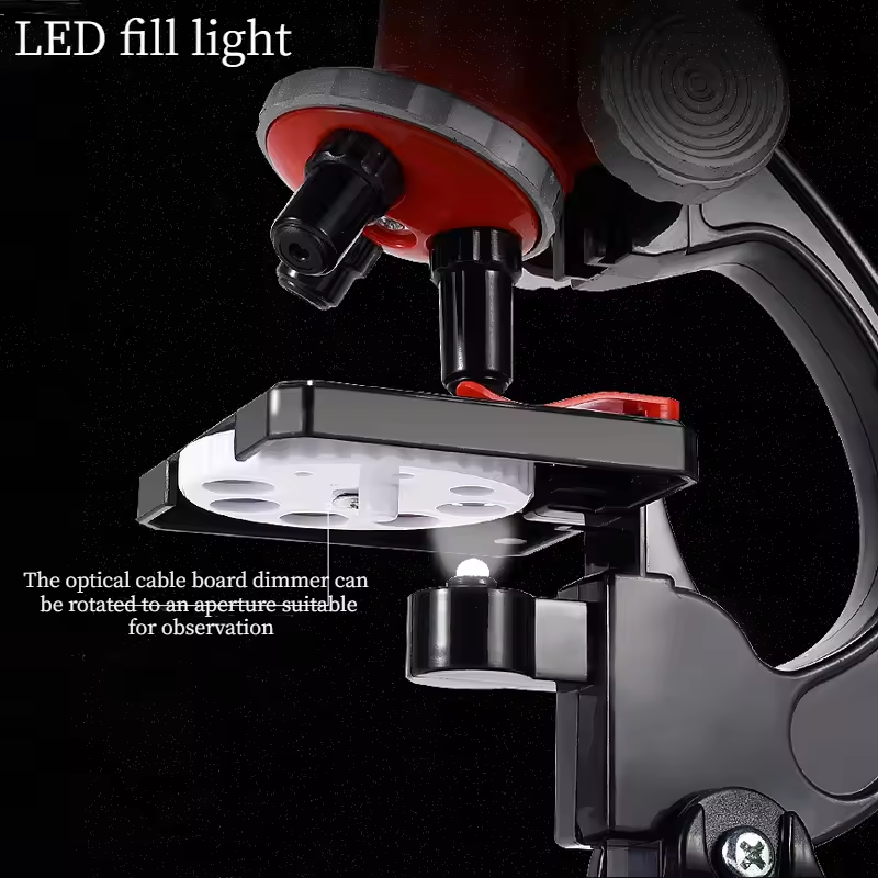 Portable Kids Science Optical Microscope Set