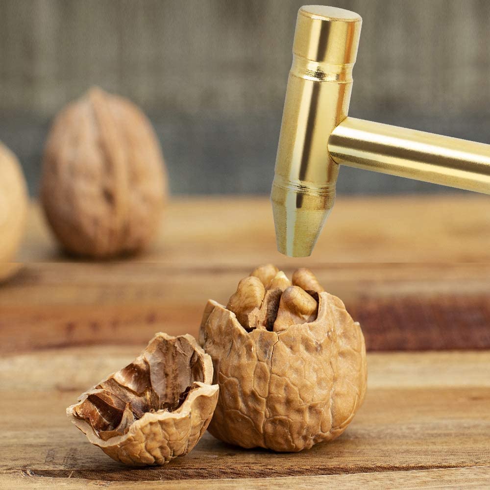 5in1 Portable Mini Brass Hammer With Screwdrivers