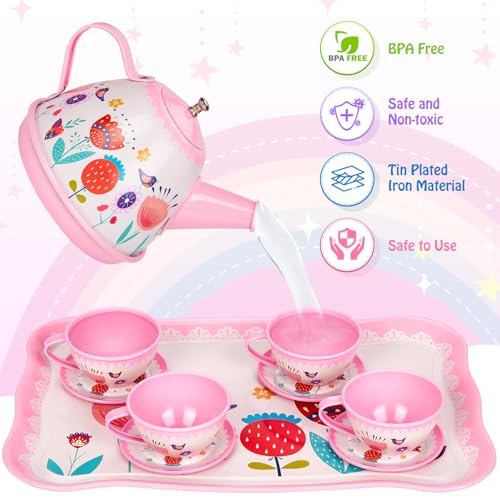 40Pcs Premium Dessert & Metal Tea Set With Briefcase