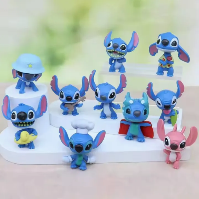 10Pcs Premium Disney's Lilo & Stitch Figure Set