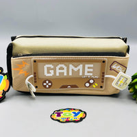 Premium Game Themed Kids Pencil Pouch - Beige