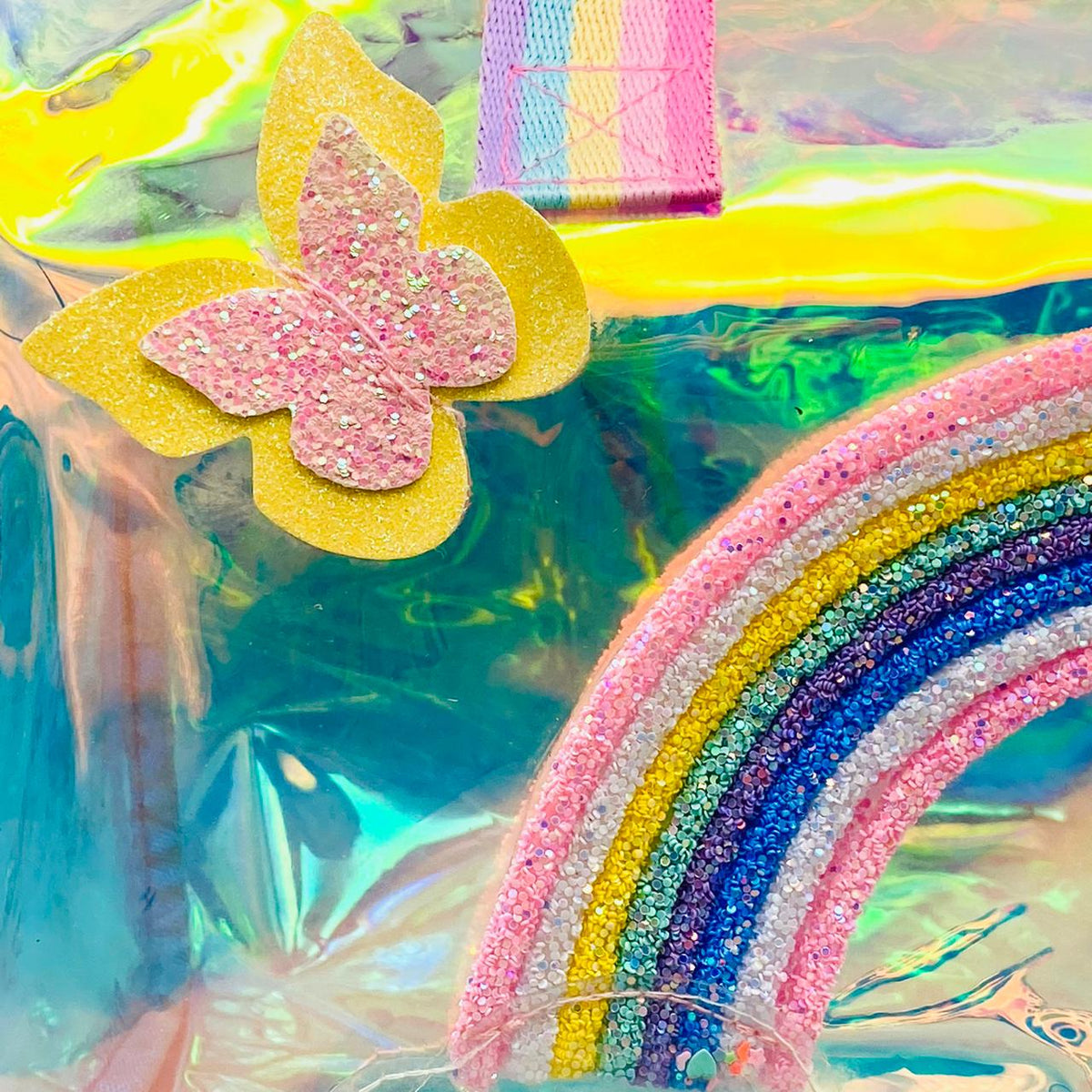 Premium Holographic Rainbow Duffle Bag