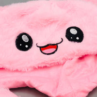 Premium Kids Bunny Luminous Glowing Lights Ear Flaps Cap - Pink