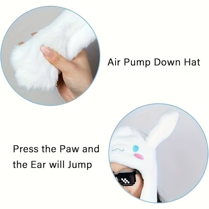 Premium Kids Cinnamoroll Luminous Glowing Ear Flaps Cap