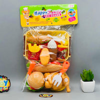 15Pcs Pretend Play Fast Food Cutting Set