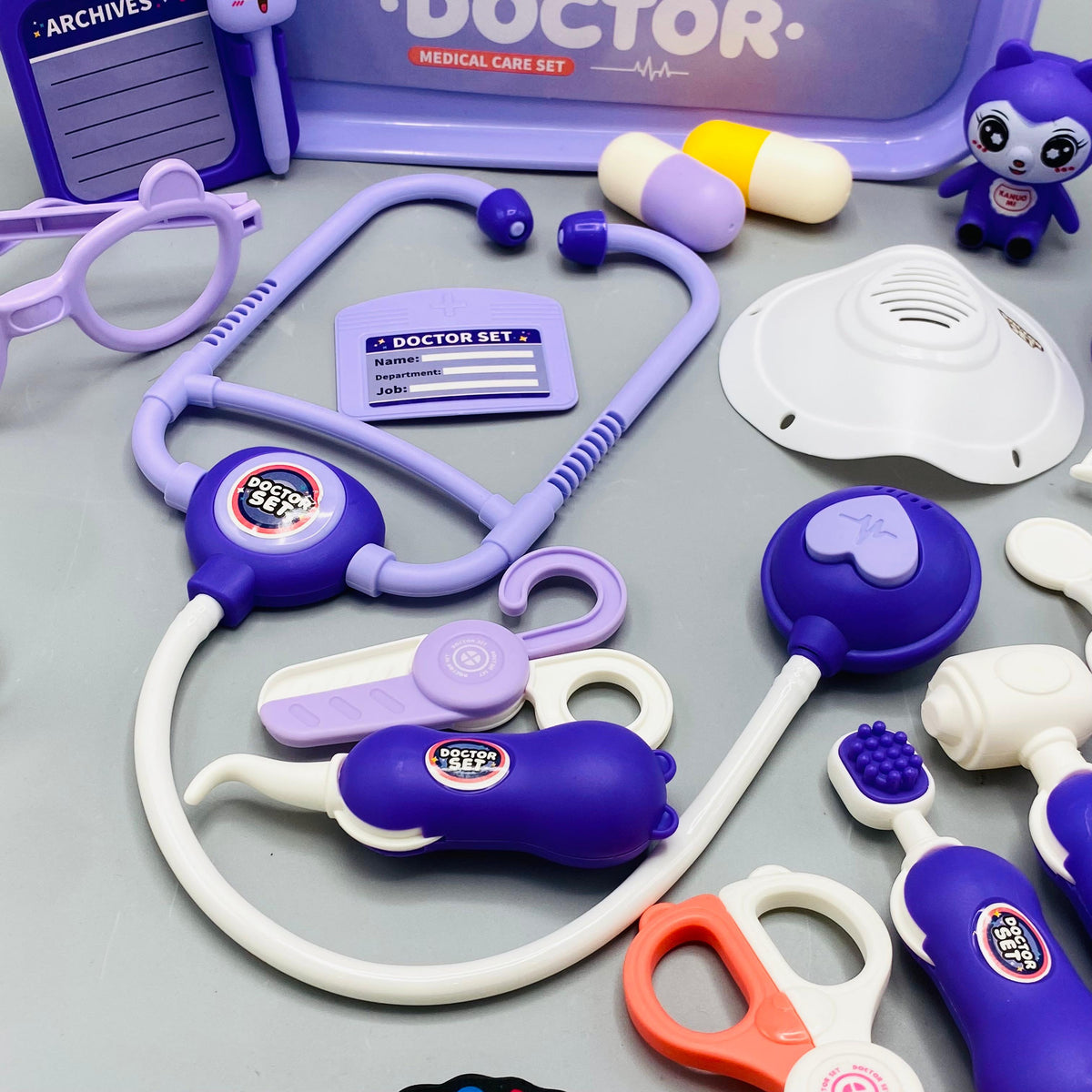 17Pcs Pretend Play Kuromi Doctor Set