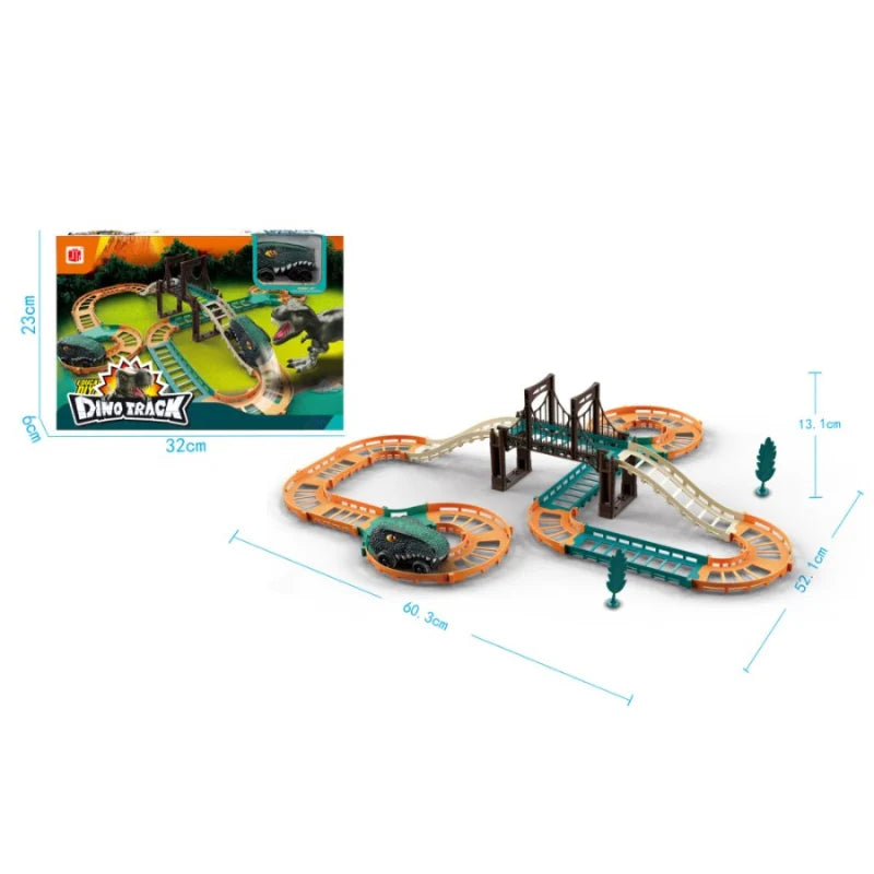 DIY Dino Urban Rail Track Set