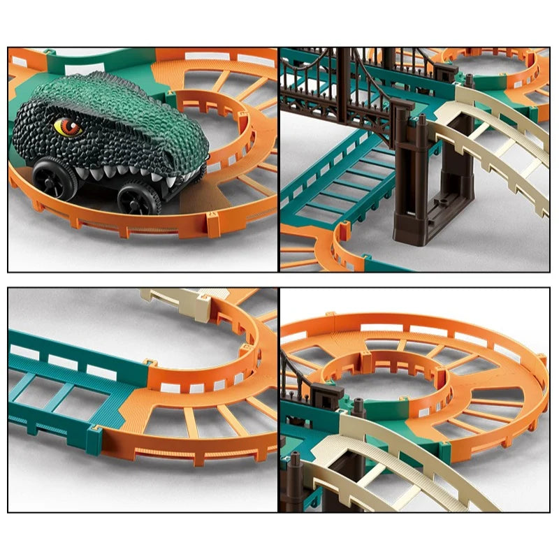 DIY Dino Urban Rail Track Set