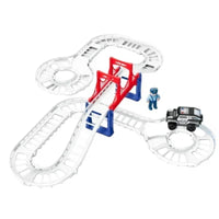 30Pcs DIY Highway Police Car Track Set