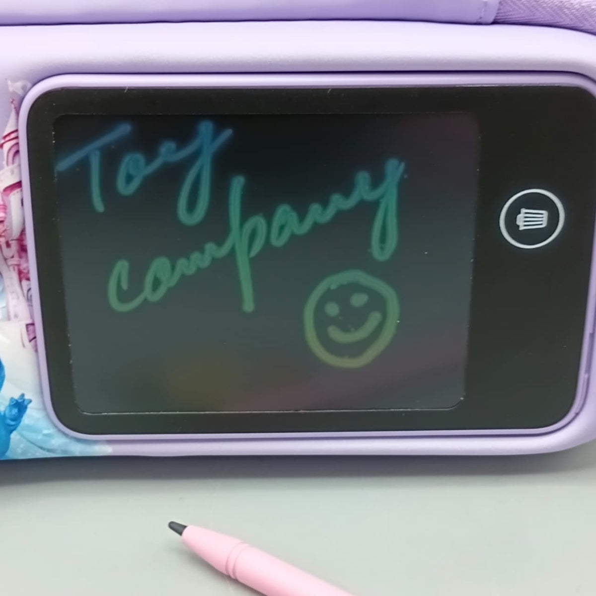 Princes Themed Kids Pencil Pouch With LCD Writing Tablet