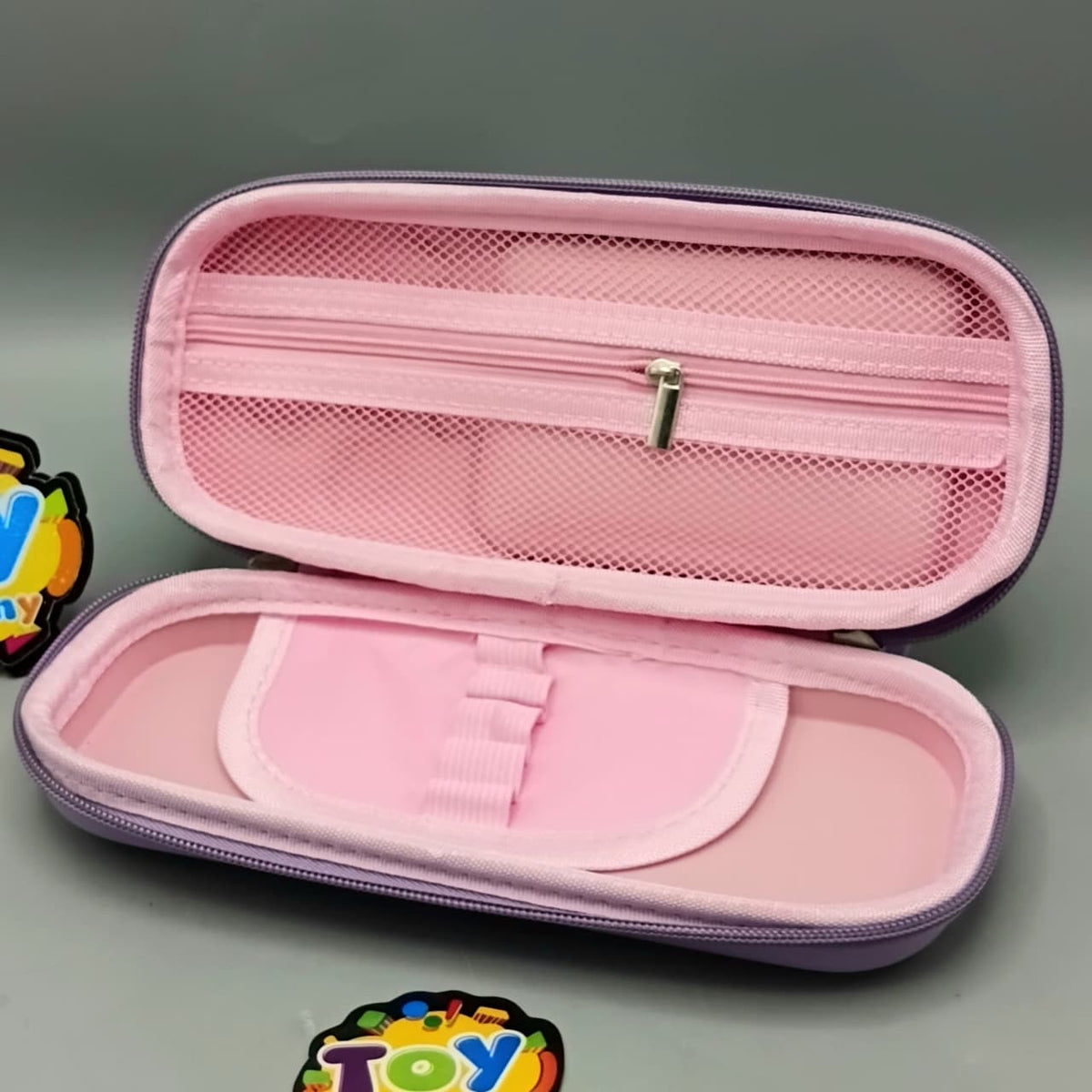 Princes Themed Kids Pencil Pouch With LCD Writing Tablet