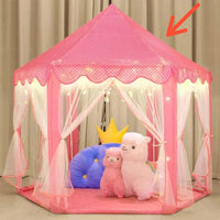 Princess Castle Play Tent House With Fairy Lights - Major Fault