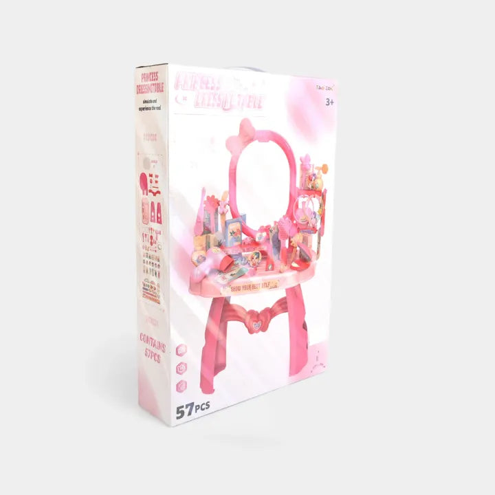 57Pcs Pretend Princess Dressing Table 