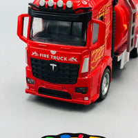 1Pc Pullback Fire Container Truck