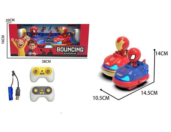 RC 2Pcs Bouncing Bumper Cars Set