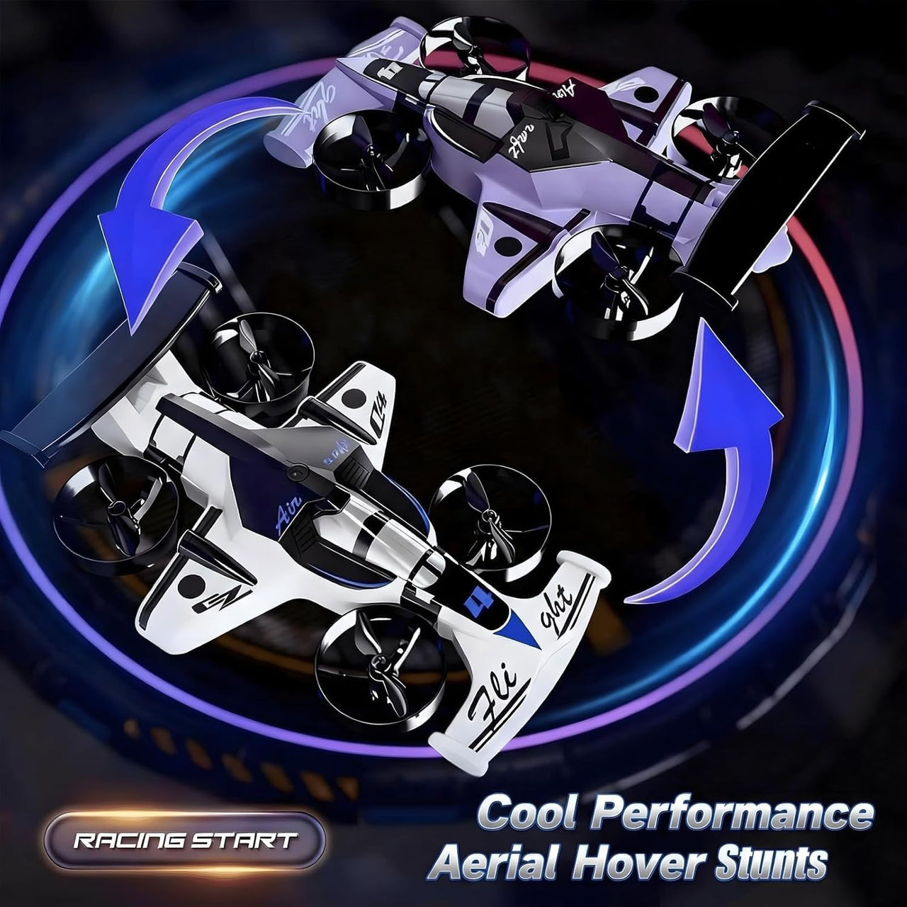 2.4GHz RC 2in1 Ground Drifting & Aerial Flying Aircraft