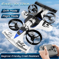 2.4GHz RC 2in1 Ground Drifting & Aerial Flying Aircraft