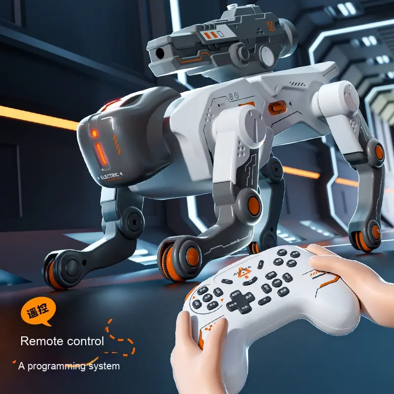 RC Ai Intelligent Gel Blaster Robot Dog With Smoke