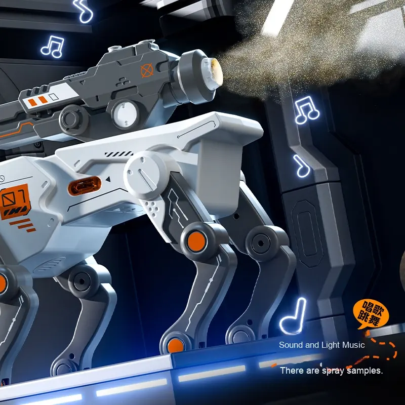 RC Ai Intelligent Gel Blaster Robot Dog With Smoke