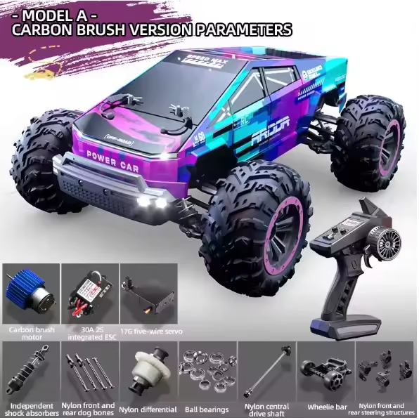 RC Cyberpunk High Speed Carbon Brush Off-Road Truck