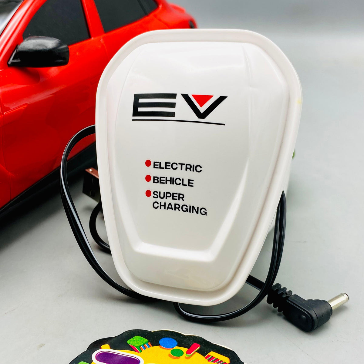 RC Electric Tesla Y Model With EV Charger