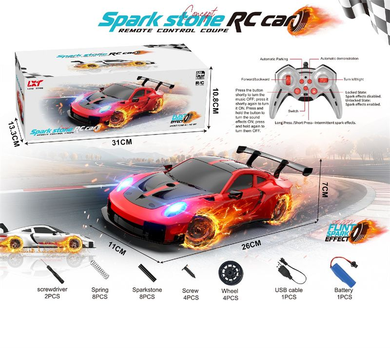 RC Porsche 911 GTR Spark Drifting Car