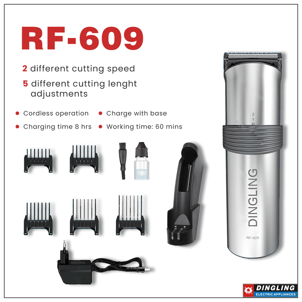 Dingling Professional Hair Trimmer With USB Charger